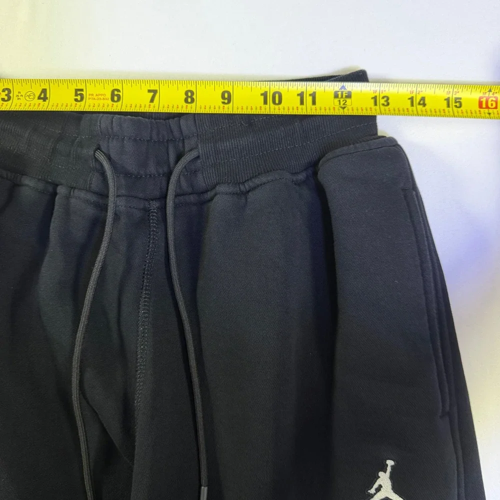 Jordan Flight Fleece Cargo Pants Unisex XL Black Wide Leg Cropped FB7012-010